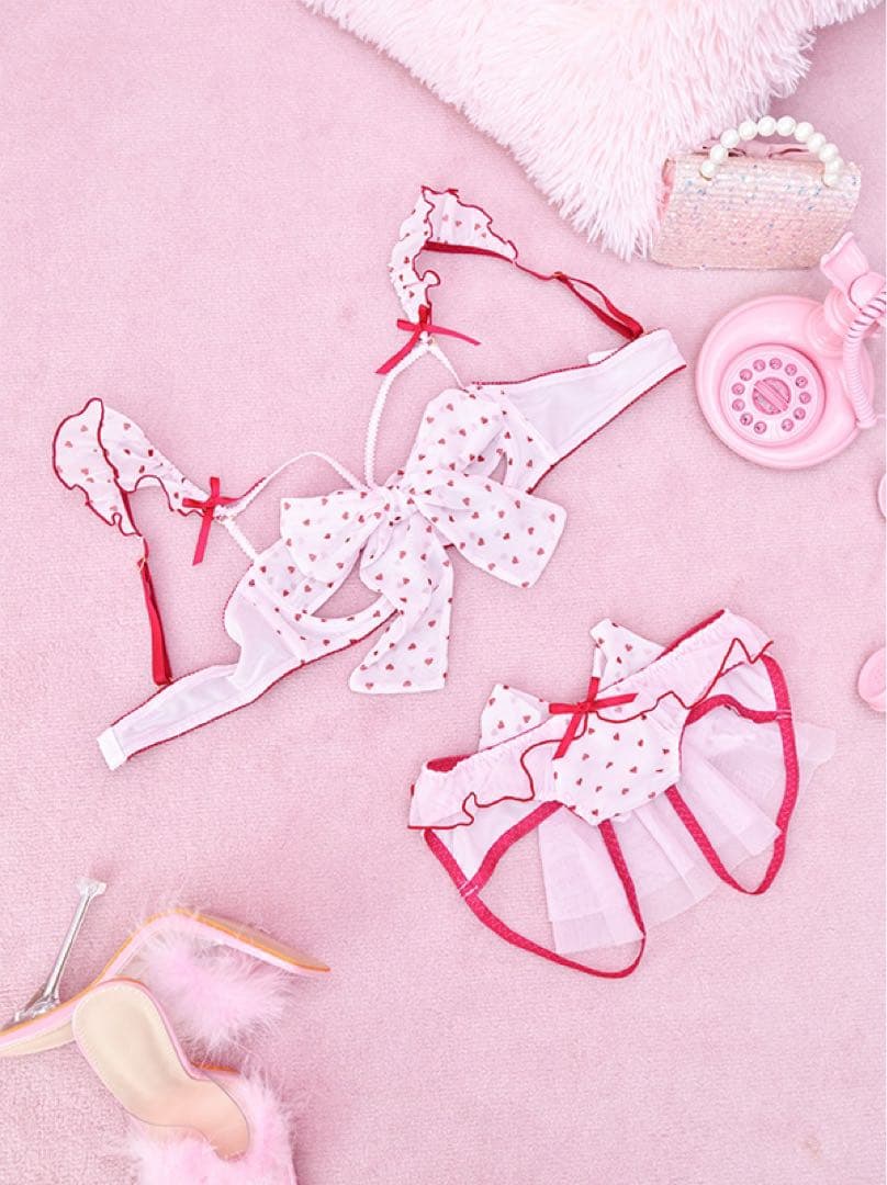 C75♥️ love2nd LOVEMEオープンブラオープンショーツセットラブラン