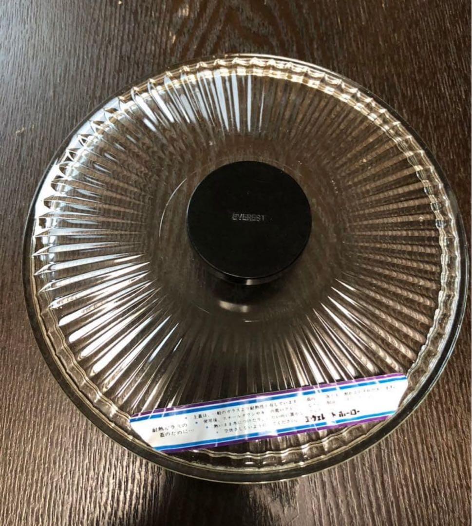 希少　エヴェレスト　ホーロー　ENAMELWEAR　蓋ガラス　両手鍋　20cm