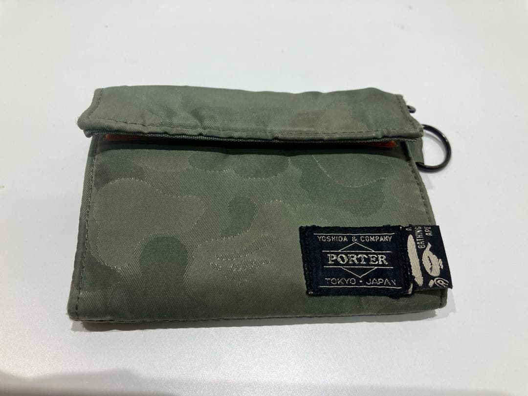 PORTER✖️BAPE二つ折り財布