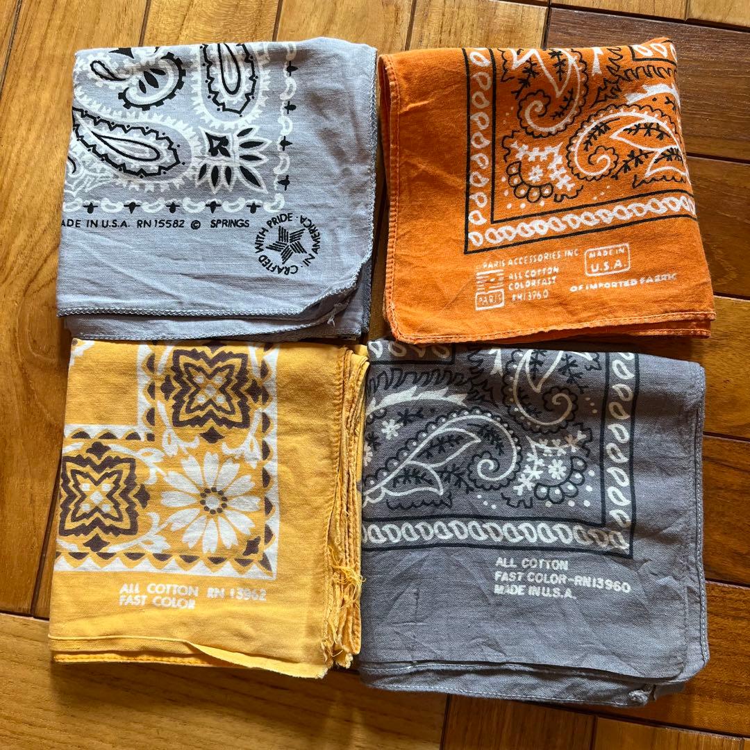 mgmまとめ買い　アメリカ ビンテージ バンダナ