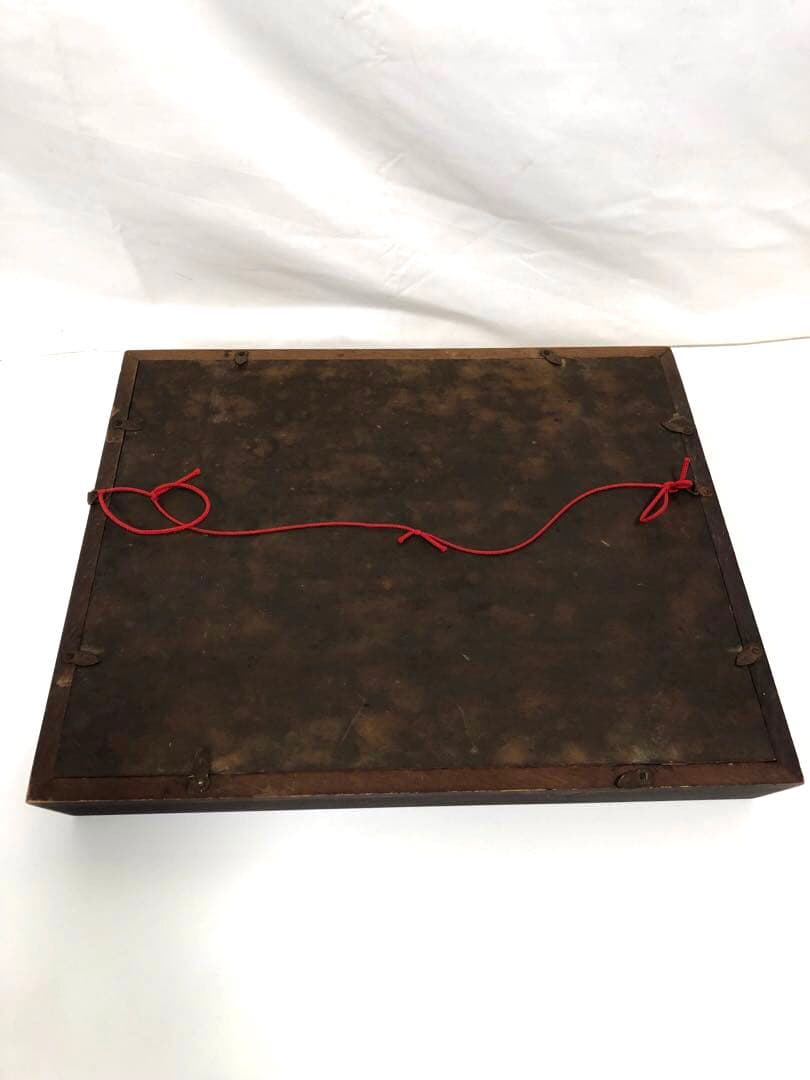 純銀製 天皇陛下御即位五十年記念　額　レリーフ　記念額　額飾