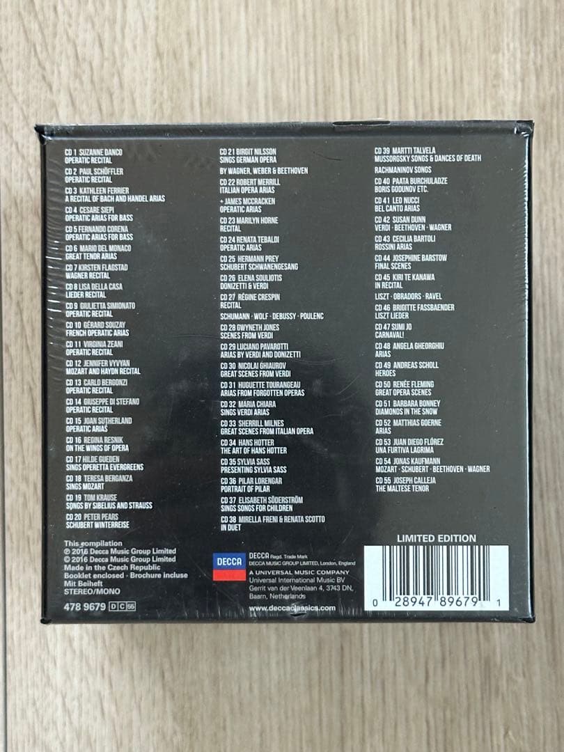 新品未開封 DECCA SOUNDS 55GREAT VOCAL RECITAL
