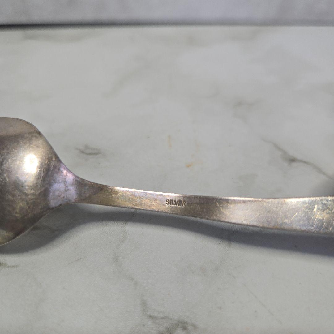 スプーン8本と皿2枚のセット950silver