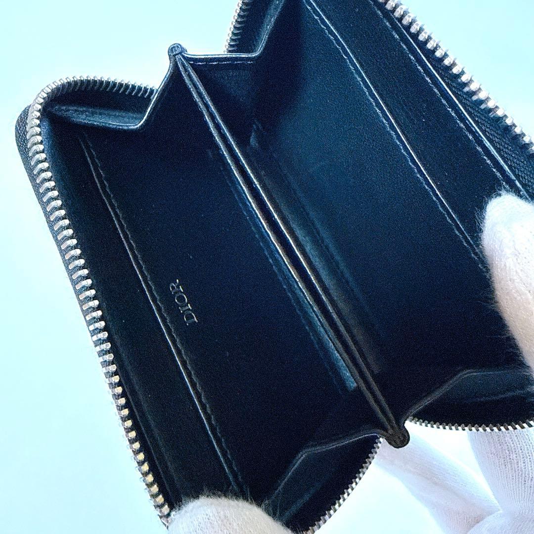 Dior クリスチャン ディオール ラウンドファスナー ケース ブラック