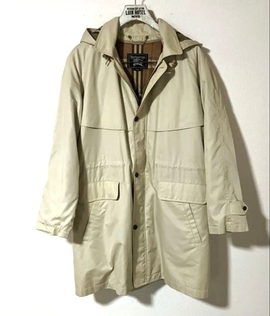 90s ビンテージ Burberry ステンカラー コート キルティングライナー