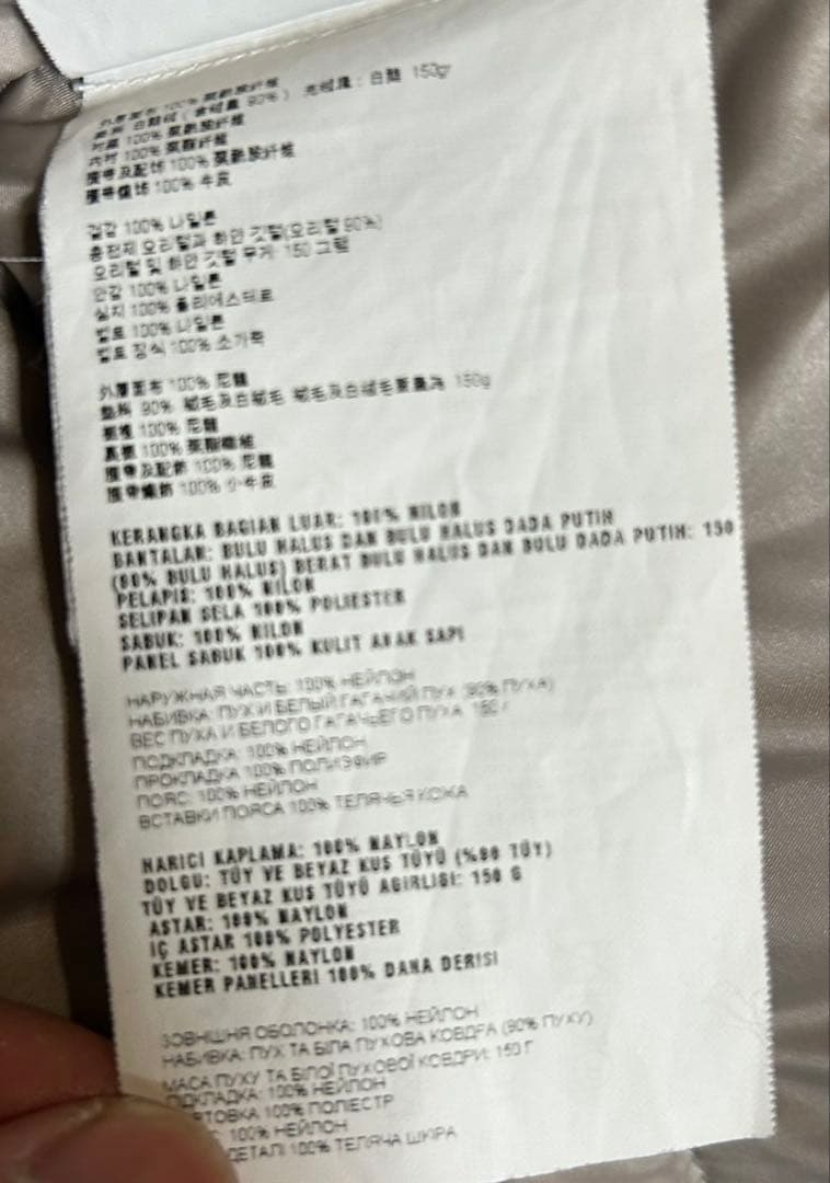 PRADA プラダ　ダウン　ロングダウンコート　カーキ　三角プレート