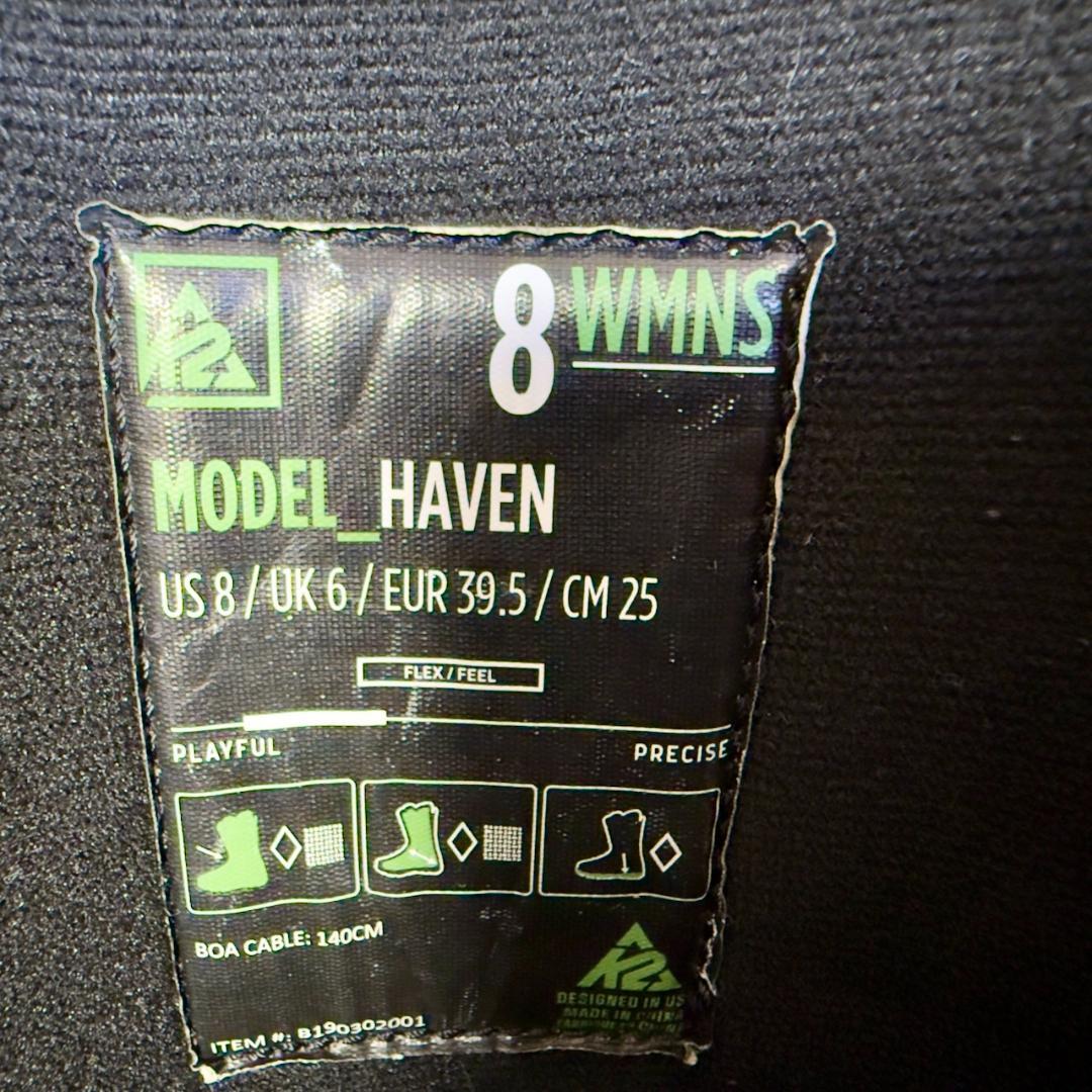 K2　Haven スノーボードブーツ レディース　25cm