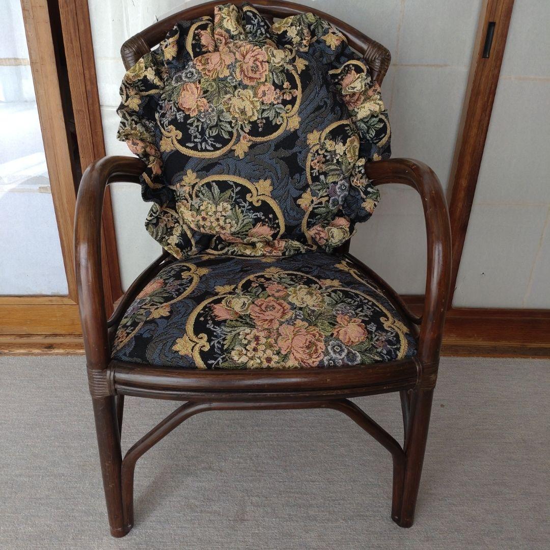 マルニ　maruni ラタン　椅子　チェア　ガーデン コーヒー　アンティーク家具