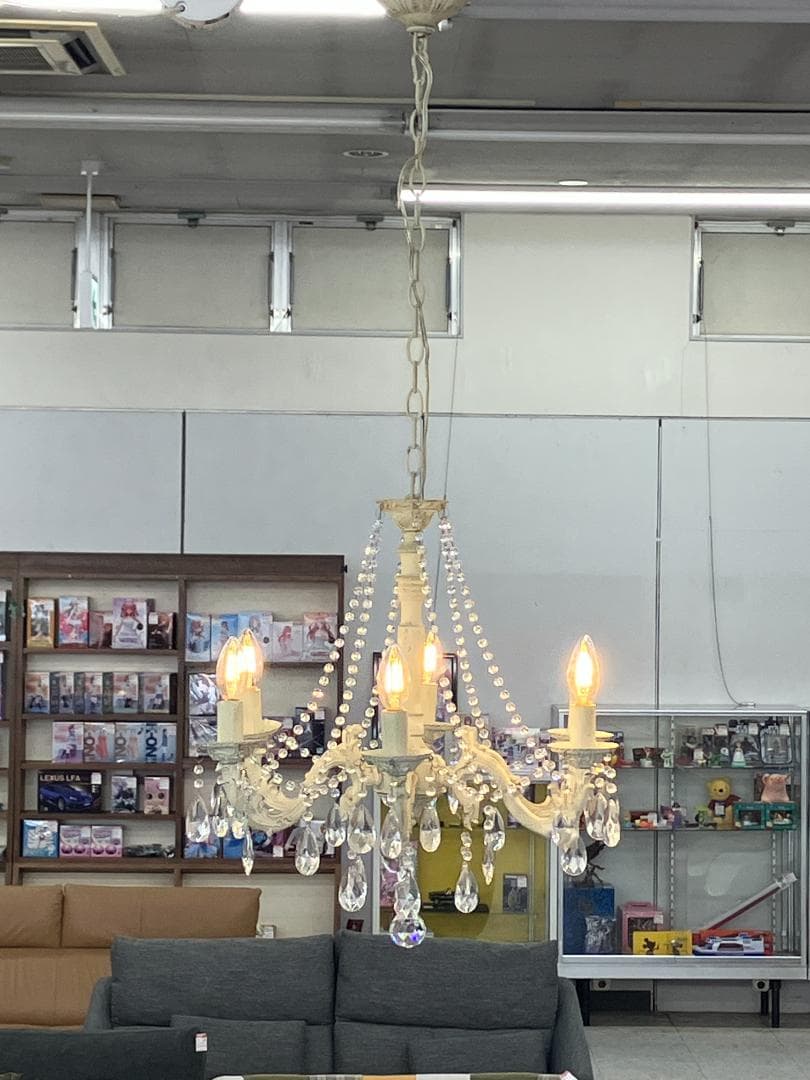 Raffine ペンダントライト シャンデリア アンティーク調 ホワイト