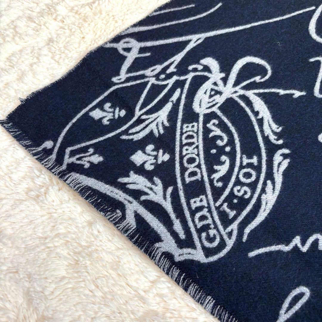 BERLUTI ベルルッティ マフラー リバーシブル ネイビー グレー メンズ