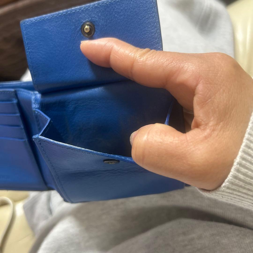 【本物】ボッテガヴェネタ　ブラックレザー 二つ折り財布