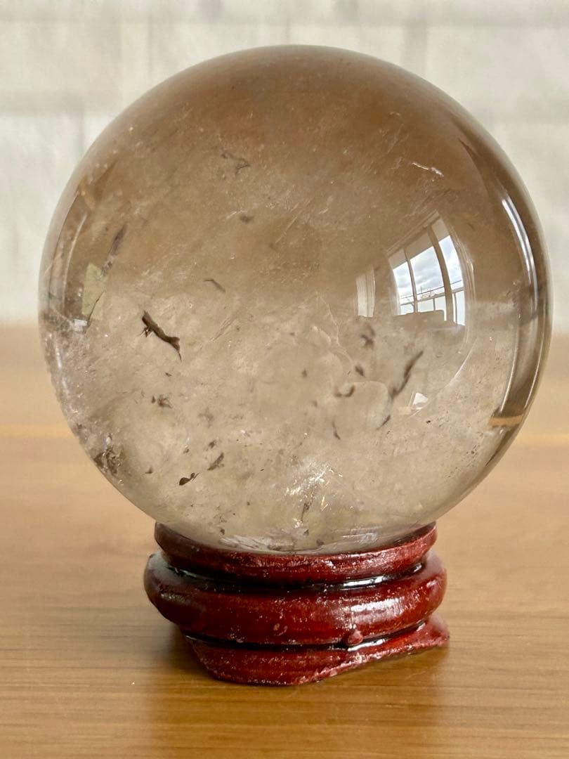 スモーキークォーツ　丸玉　スフィア　56㎝