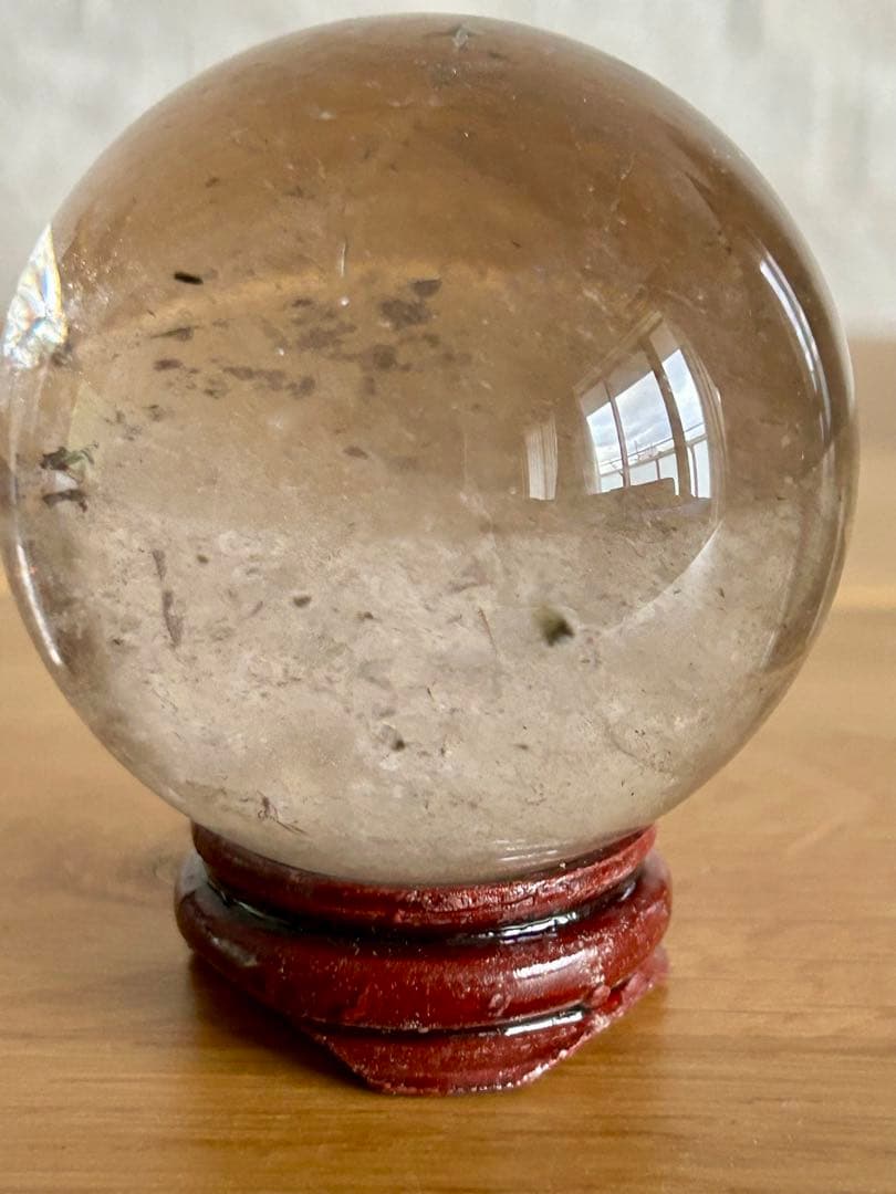 スモーキークォーツ　丸玉　スフィア　56㎝