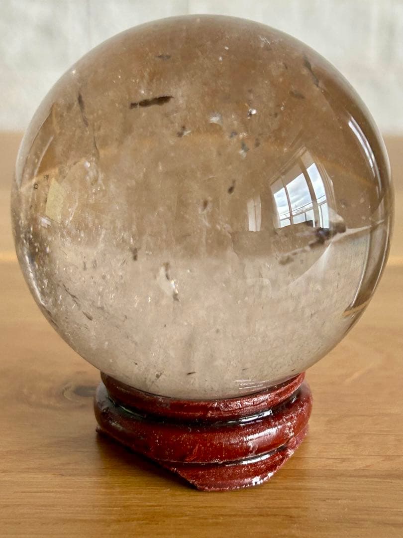 スモーキークォーツ　丸玉　スフィア　56㎝