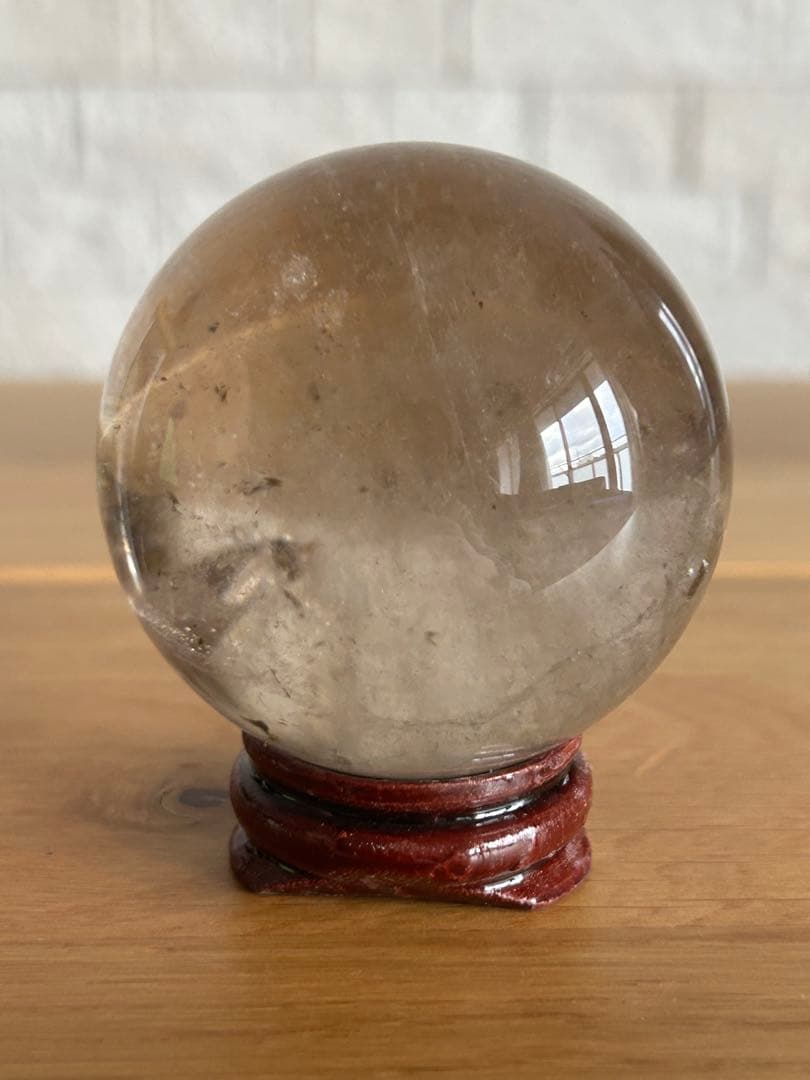 スモーキークォーツ　丸玉　スフィア　56㎝