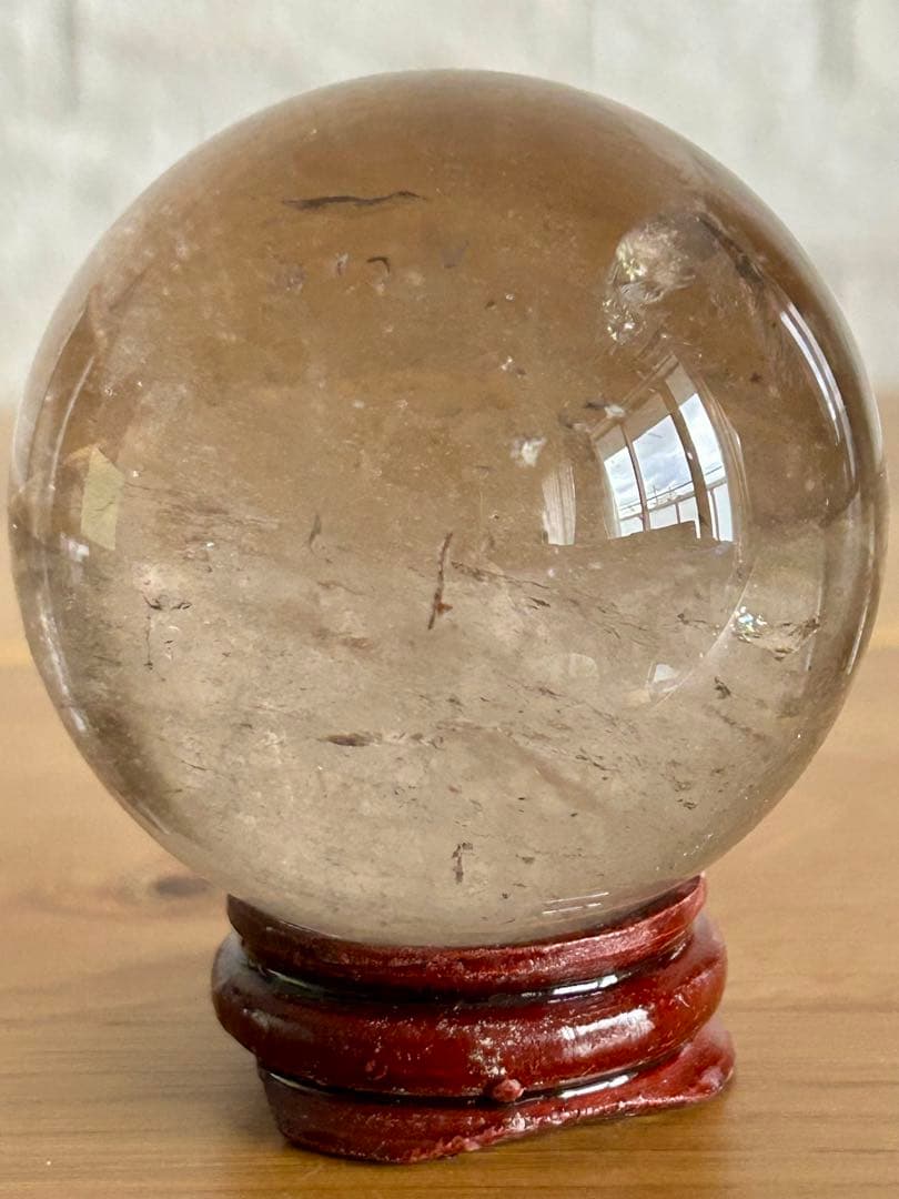 スモーキークォーツ　丸玉　スフィア　56㎝