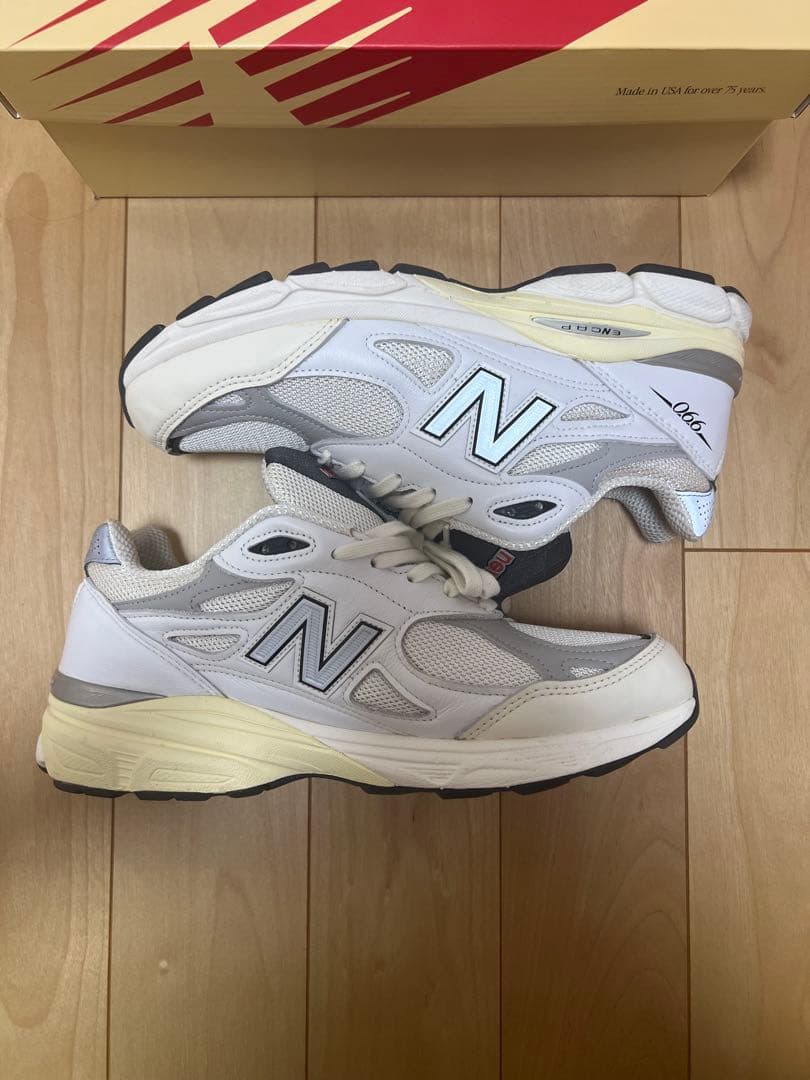 靴 new balance M990 V3 sea salt AL3