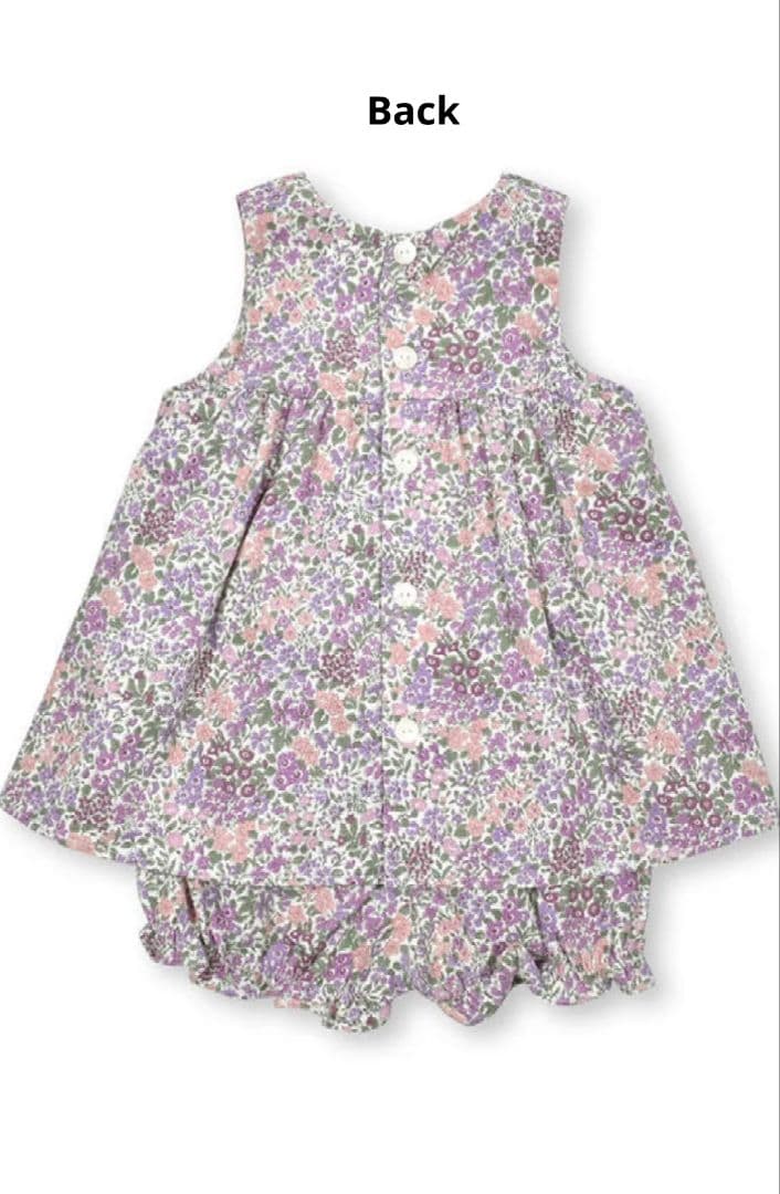 タルティーヌエショコラ　花柄ワンピース 美品　70〜80