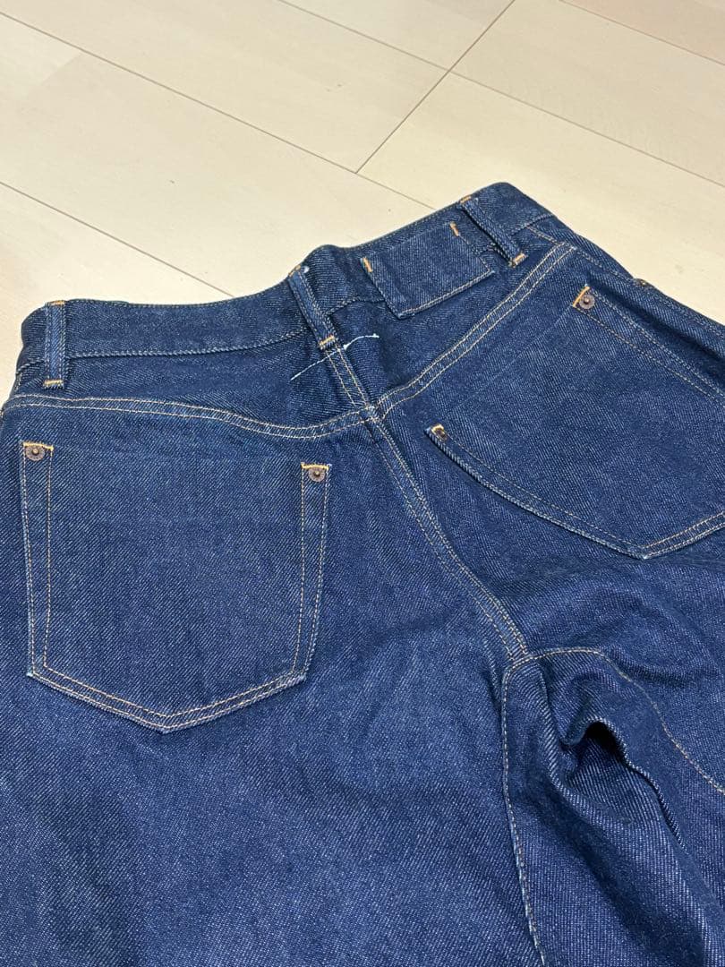 MM⑥ スーパーワイドカットオフデニム BL #40