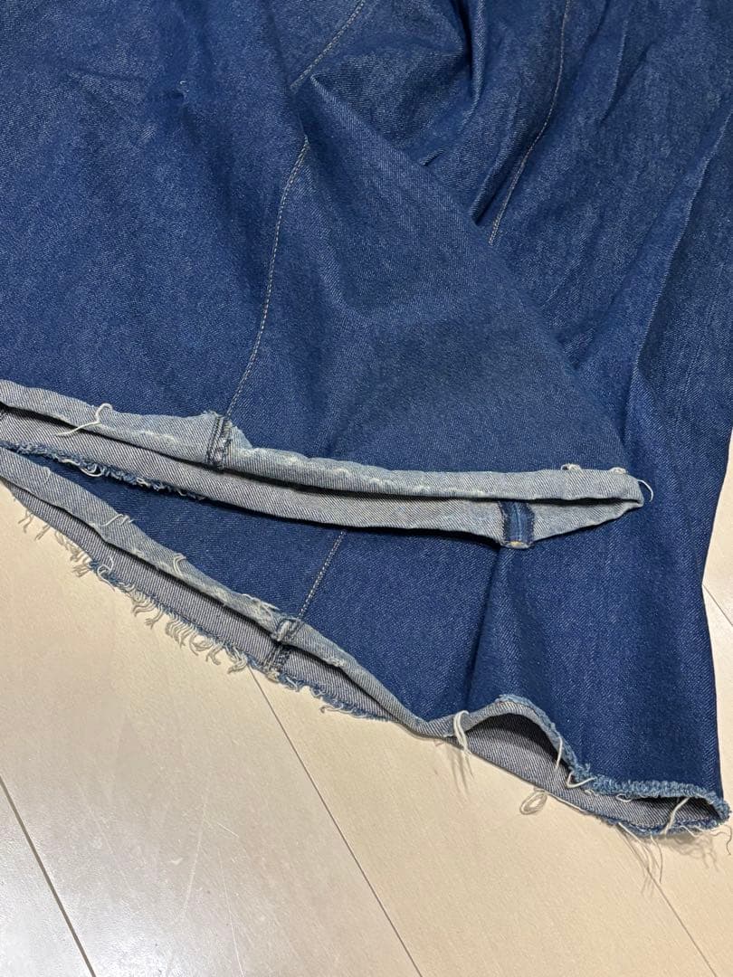 MM⑥ スーパーワイドカットオフデニム BL #40