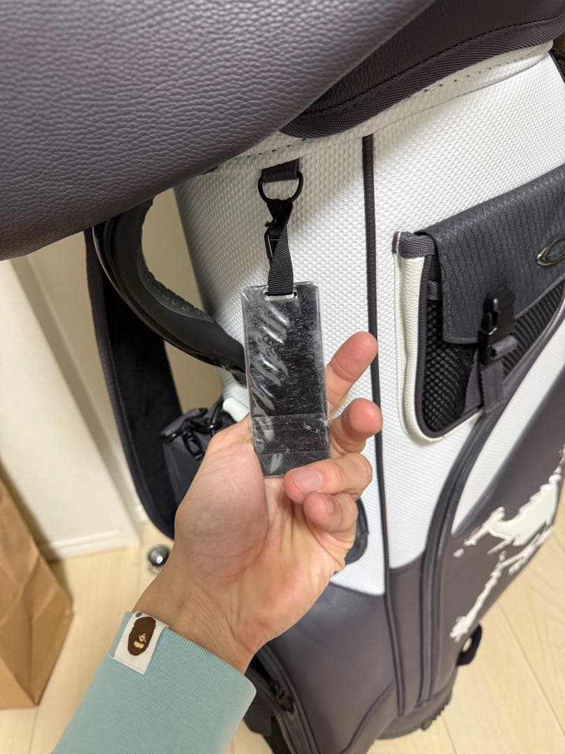 OAKLEY ゴルフ　キャディバッグ グレー/ホワイト