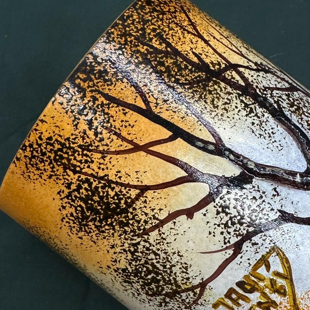 ドームナンシー 筒型　卓上証明　高さ15.5cm 被せガラス　アンテルカレール