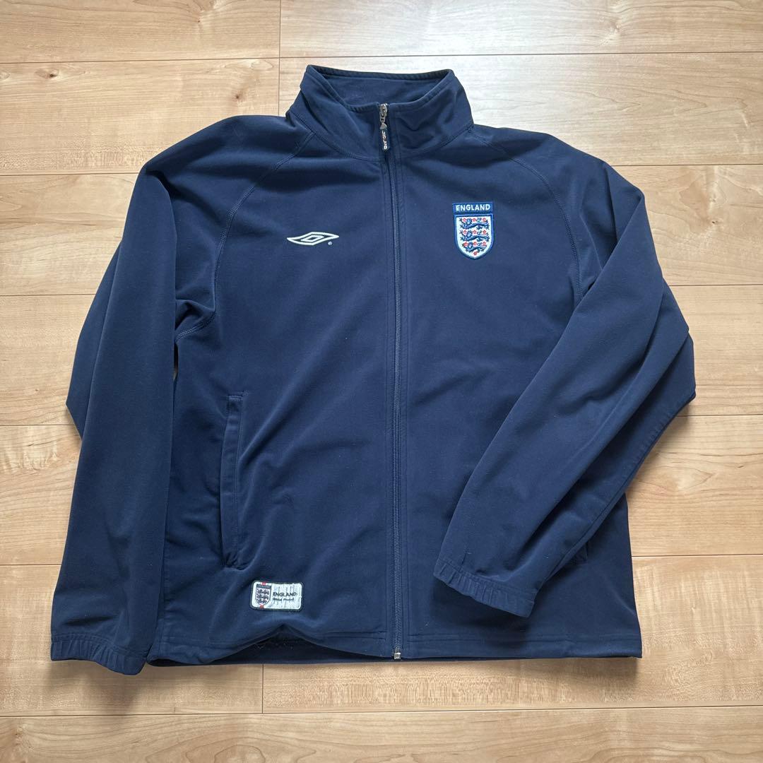UMBRO アンブロ イングランド代表 トラックジャケット 紺 刺繍ロゴ 00s