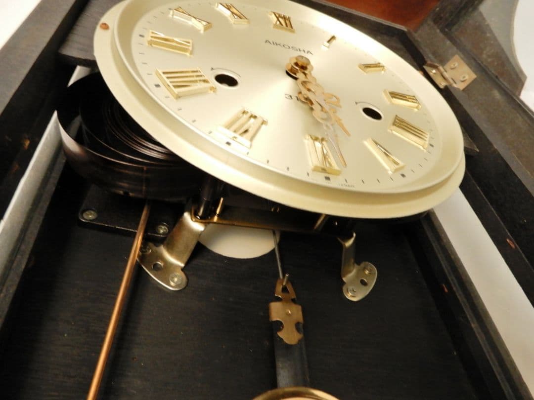 【入手困難 未使用品】アイコウシャ ゼンマイ式振り子時計