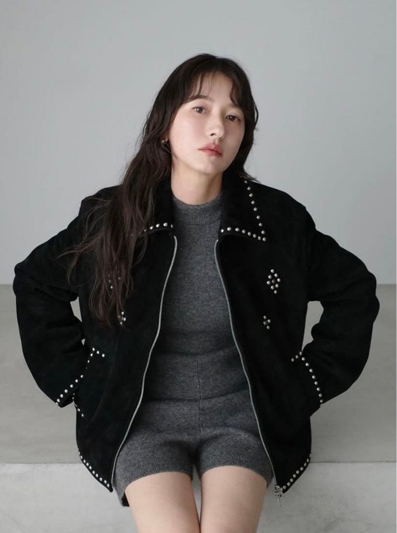 CLANE✴︎SUEDE STUDS BLOUSON size2