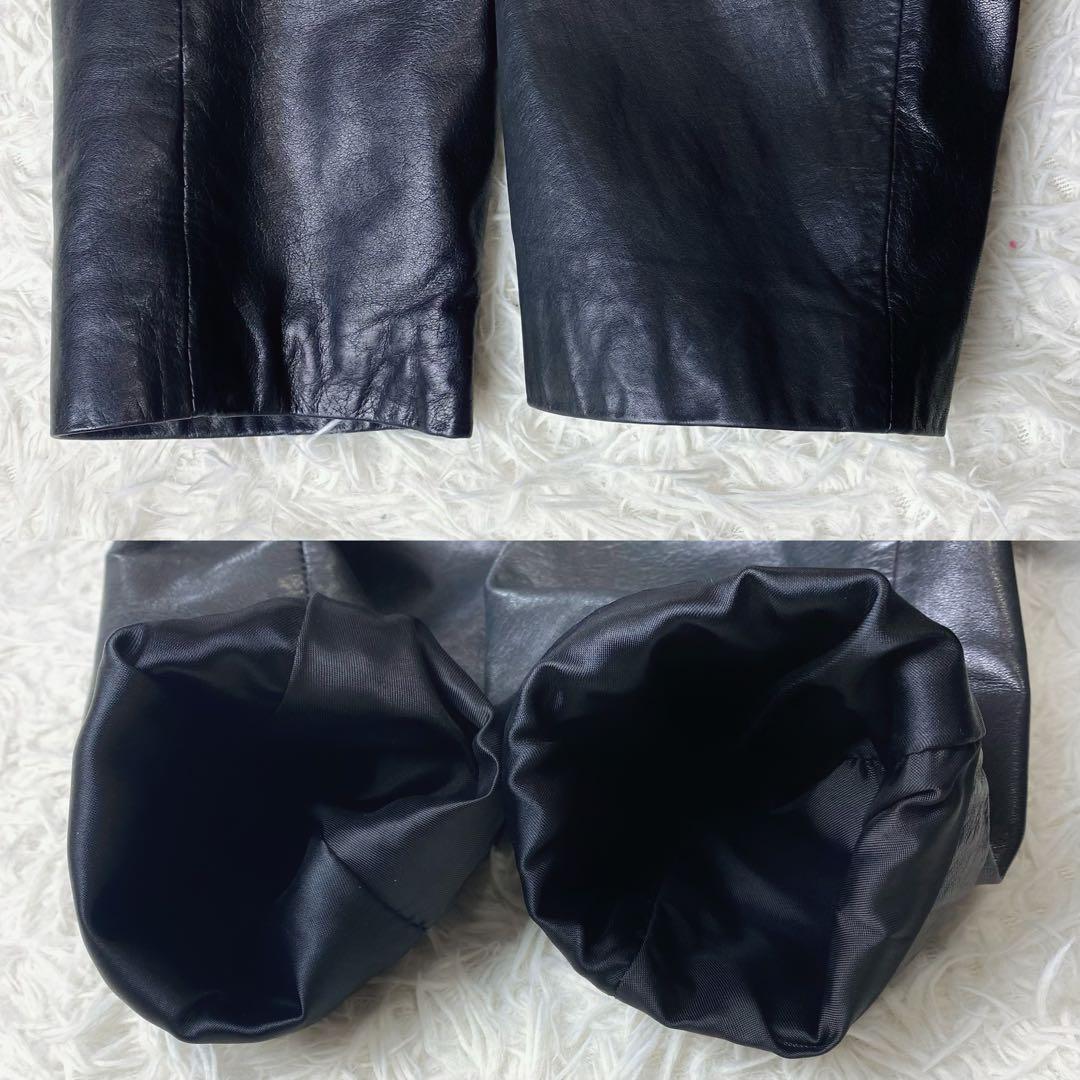 値下げ中 牛革 本革 レザー トレンチコート ロングコート ウエストリボン 黒