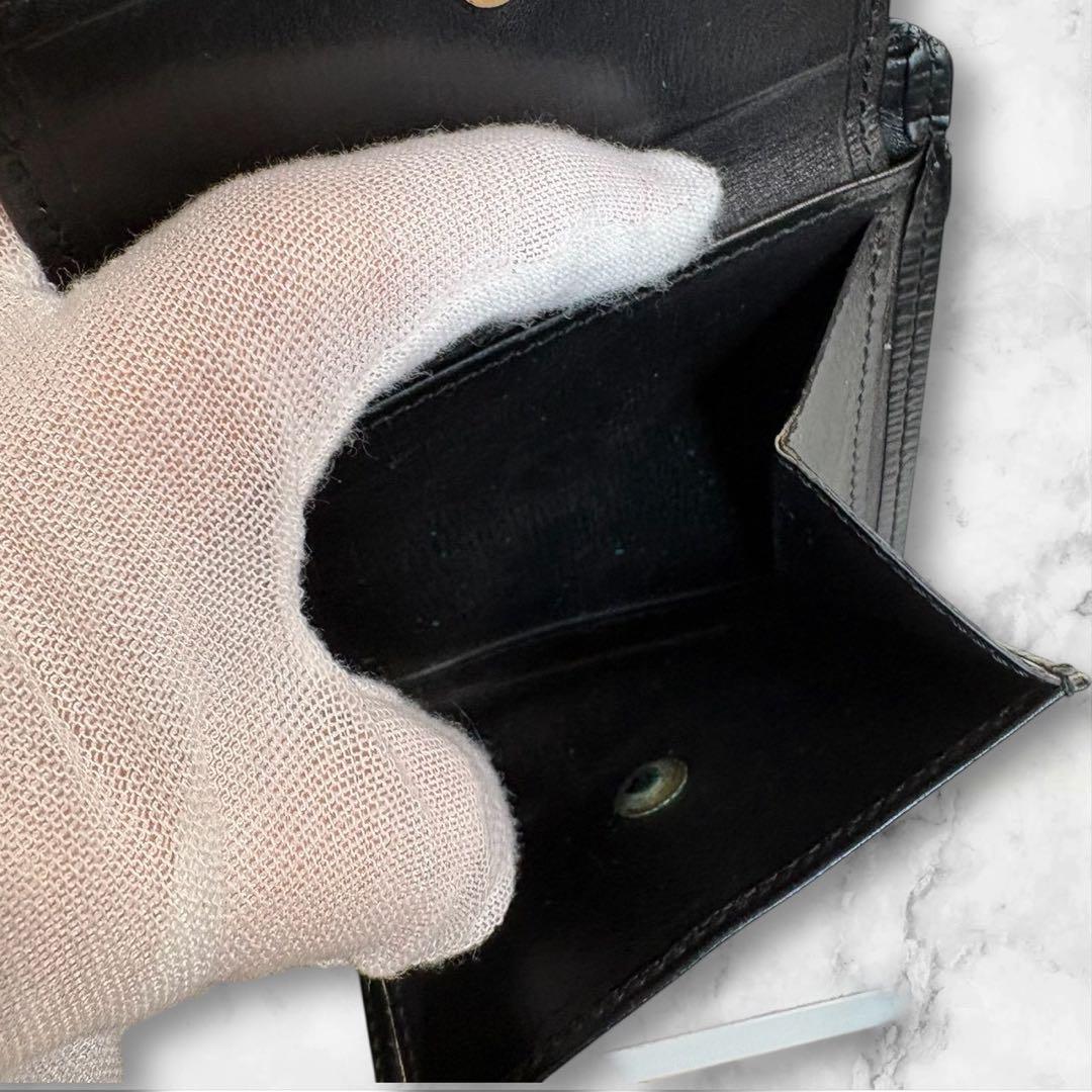 美品✨ ルイヴィトン ポルトフォイユマルコ　エピ　黒　二つ折り財布
