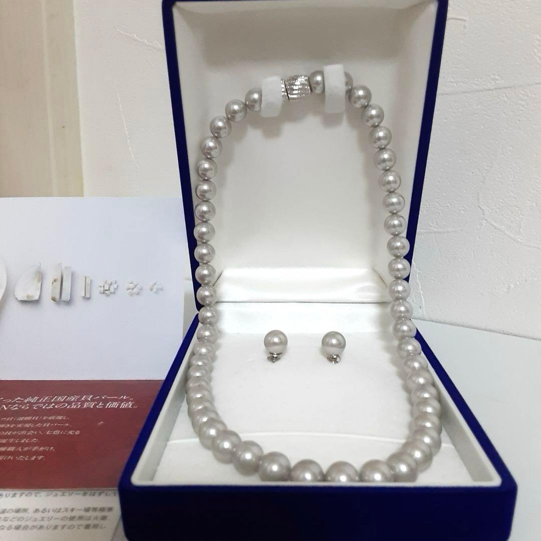 純正国産貝パールネックレスセット／AIMER