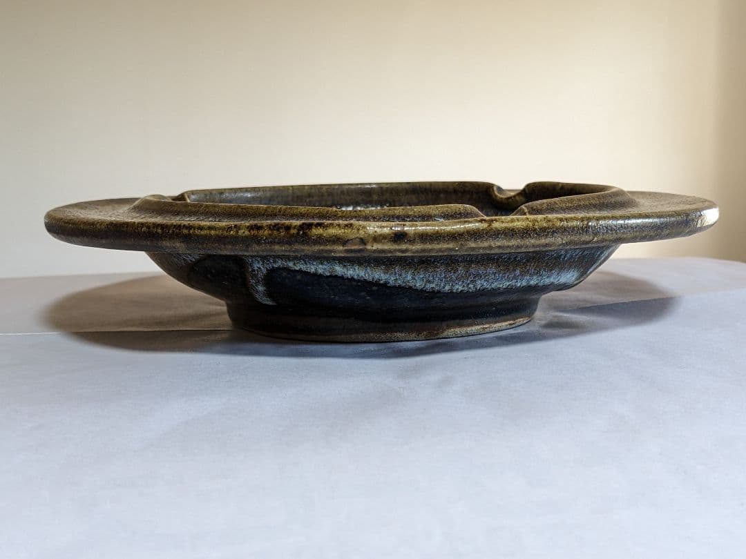 ♦民藝 益子焼 用の美 絶品！灰皿 水盤 花器 コレクション 骨董品アンティーク