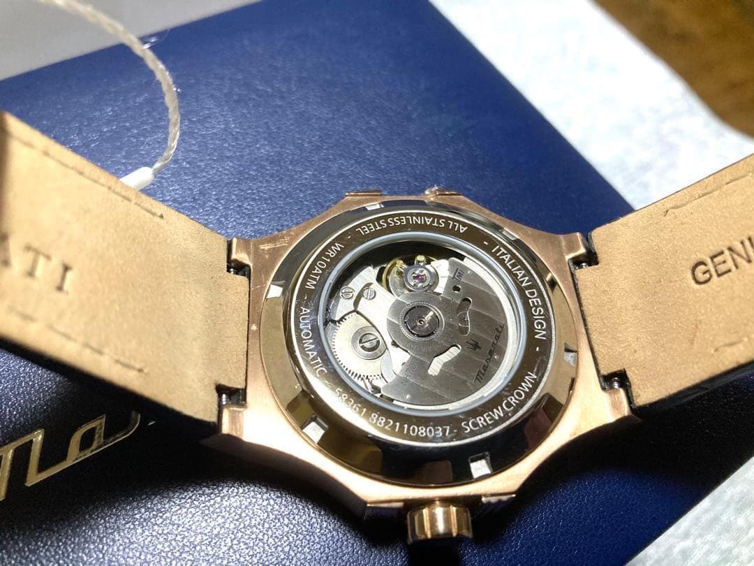 マセラティ時計★ポテンザ★自動巻き★両面スケルトン