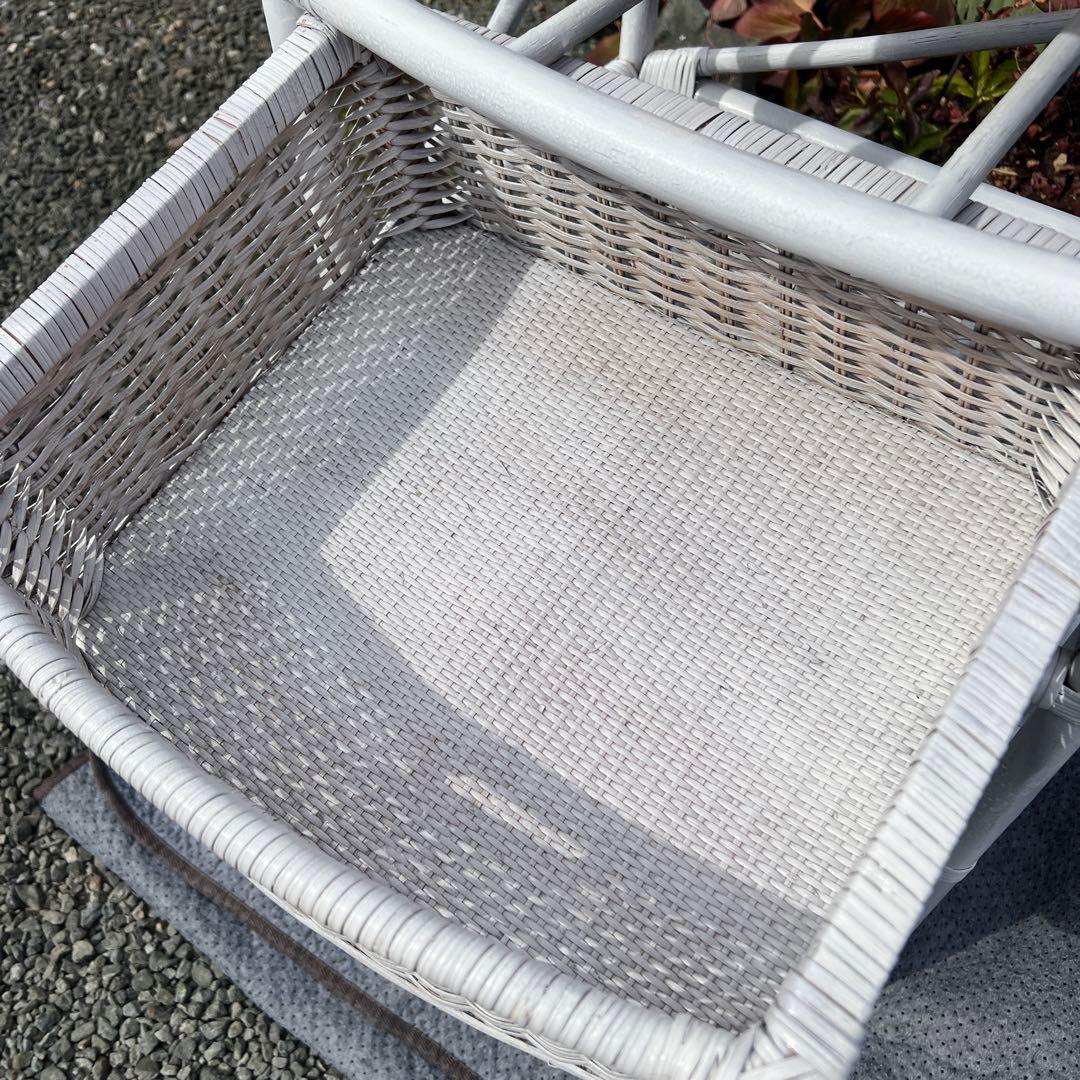 籐家具 ラタン エスニック アジアンラック チェスト 引き出し ホワイトラタン