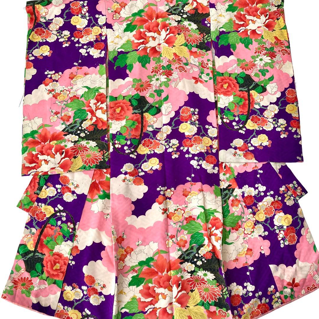 アンティーク　女の子　子供着物　アンティーク着物　七五三　3歳