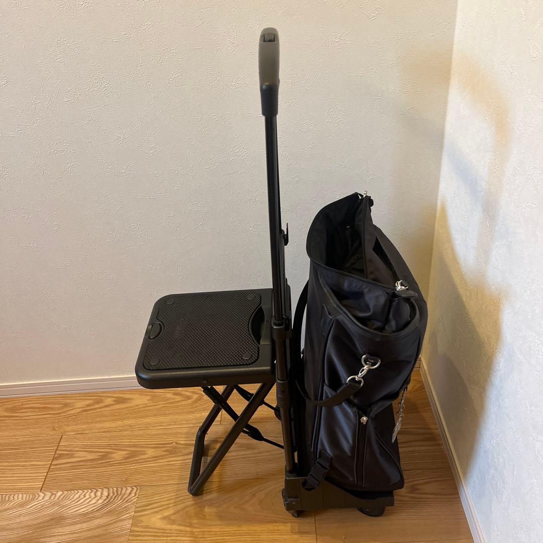 SWANY スワニー　キャリーバッグ　座面付きD-202 ミルダ　ブラック 美品