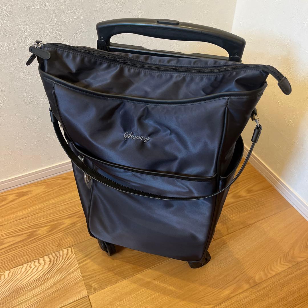 SWANY スワニー　キャリーバッグ　座面付きD-202 ミルダ　ブラック 美品