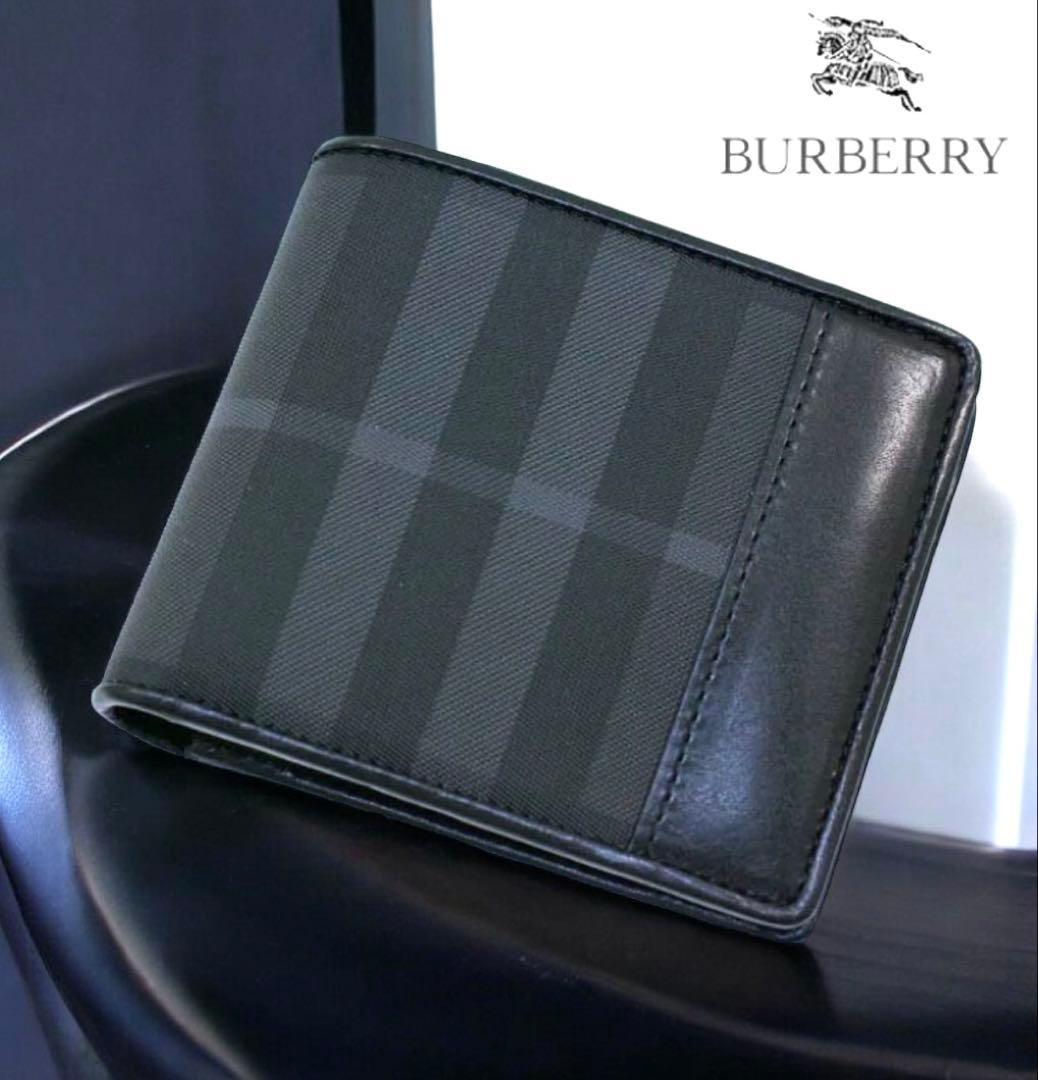 永*子様 BURBERRY バーバリー　2つ折財布 メンズ ブリットチェック /