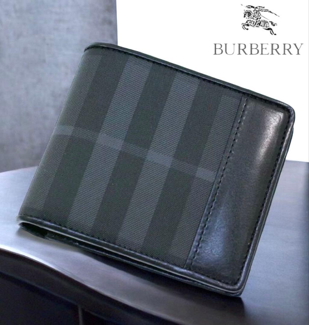 永*子様 BURBERRY バーバリー　2つ折財布 メンズ ブリットチェック /