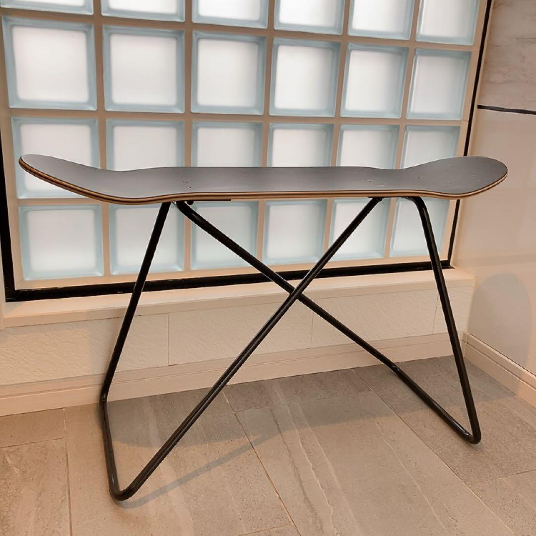 東谷 スケートボードスツール サイドテーブル ラック ブラック