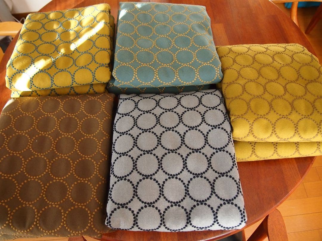 ミナペルホネン ハンドメイド アッシュ スクエア スツール タンバリン 生地