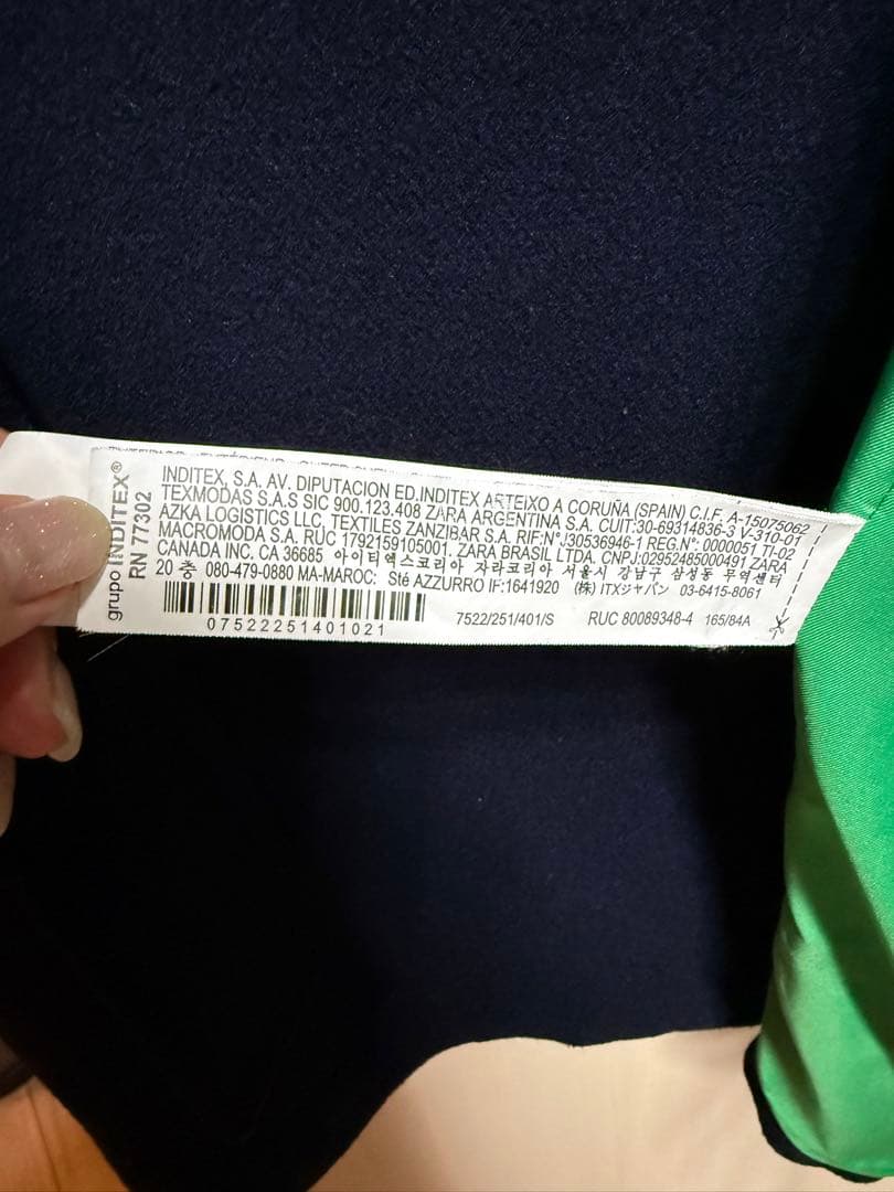 ZARA マッチングボンバーコート