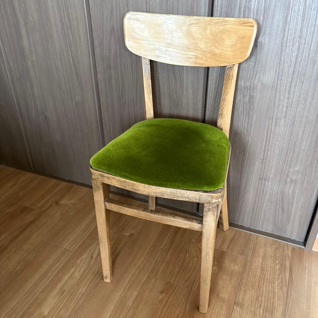 骨董市　アンティーク　チェアー　無垢　椅子　古道具　味ある木材