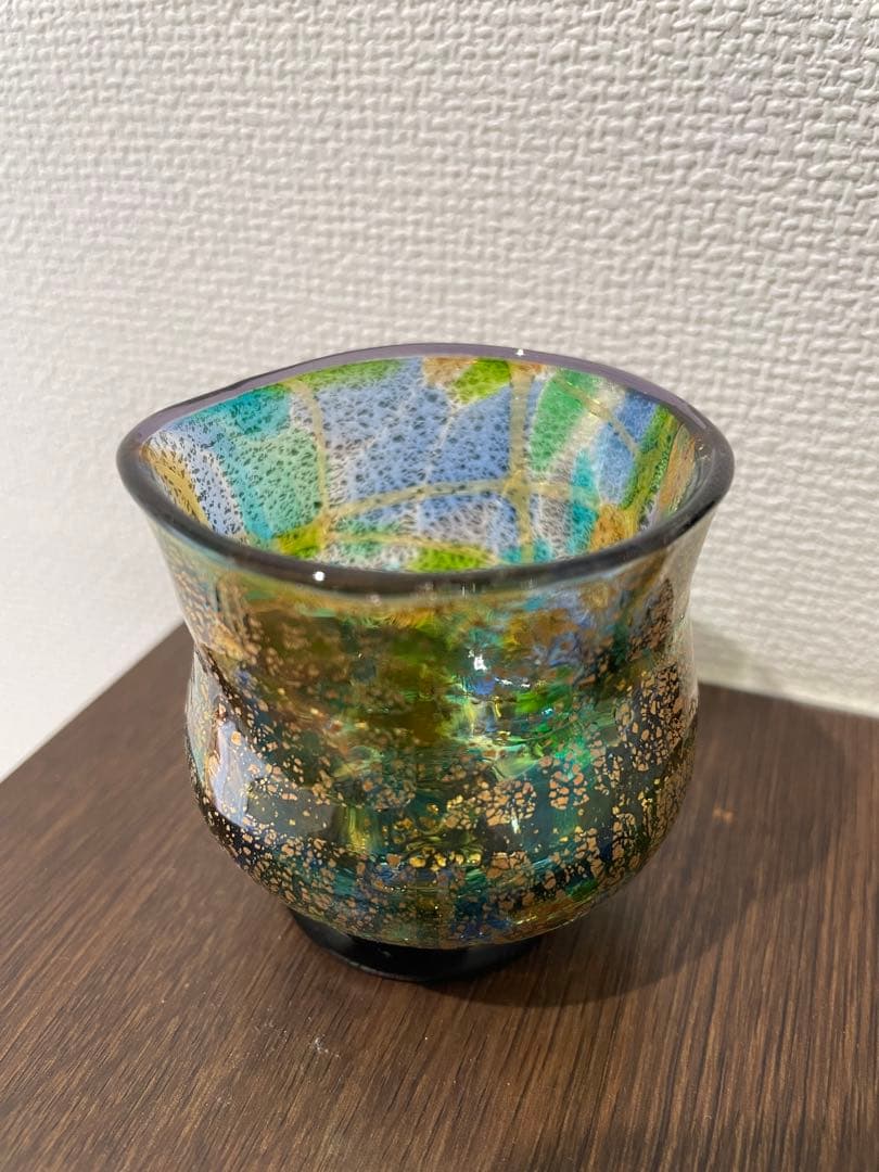 石井康治　手吹きガラス　盃　ぐい呑