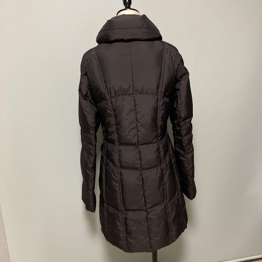 【希少美品】マックスアンドコー　ブラウン　ロングダウンコート　ダブルジップアップ