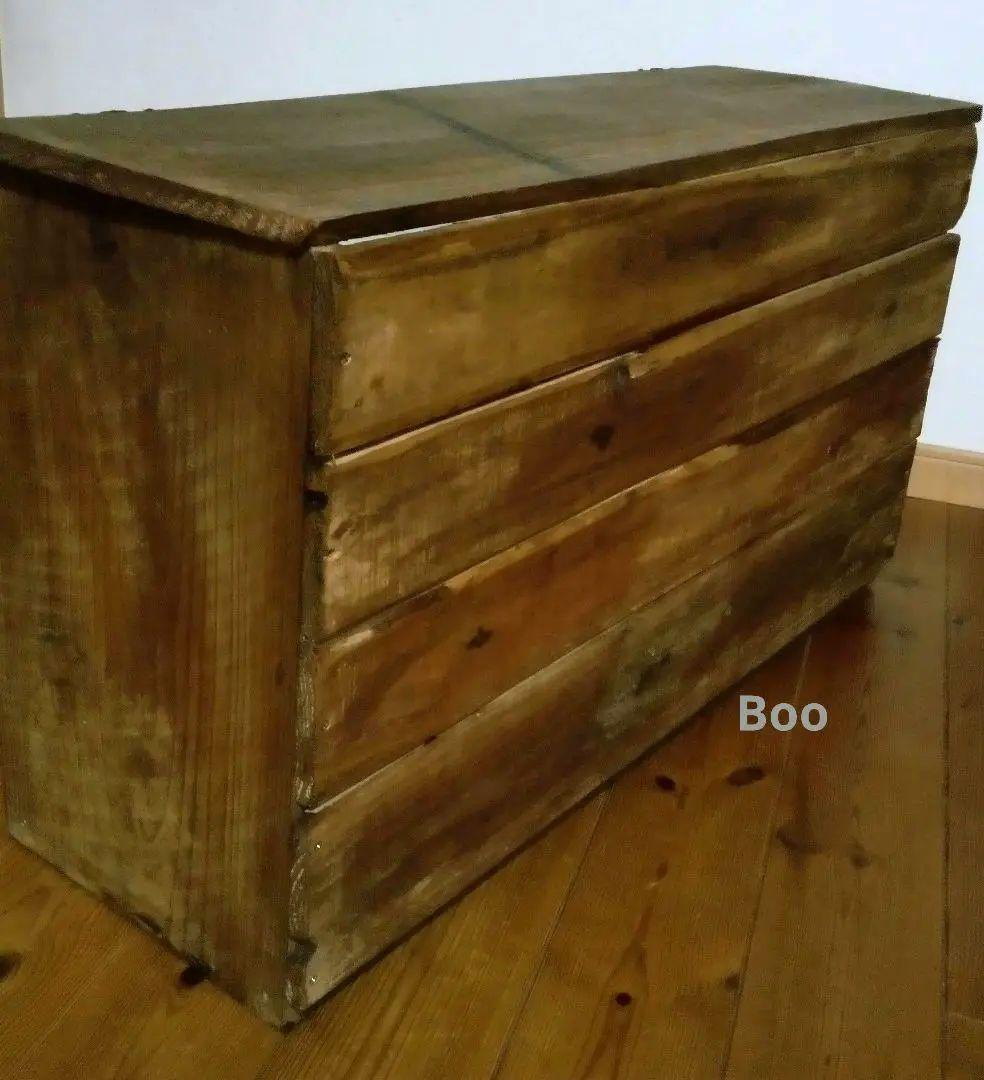 ◎週末限定◎古材,レトロガラス戸,古金具『パタパタ扉キャビネット』未使用