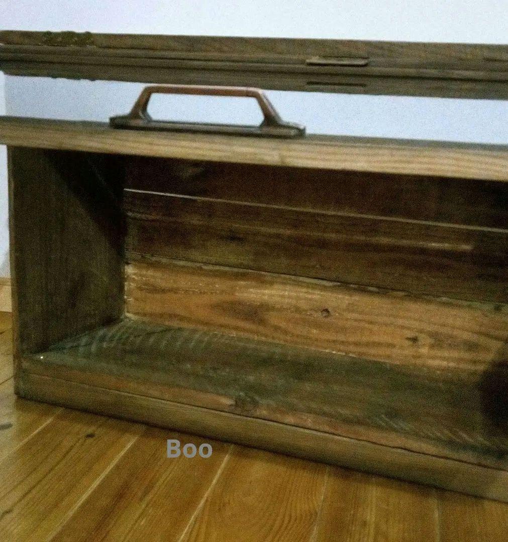 ◎週末限定◎古材,レトロガラス戸,古金具『パタパタ扉キャビネット』未使用