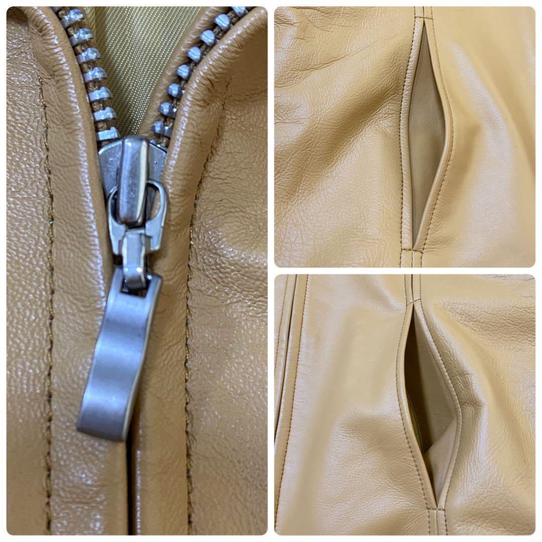 バルマン ラムレザージップアップジャケット ブルゾン L相当