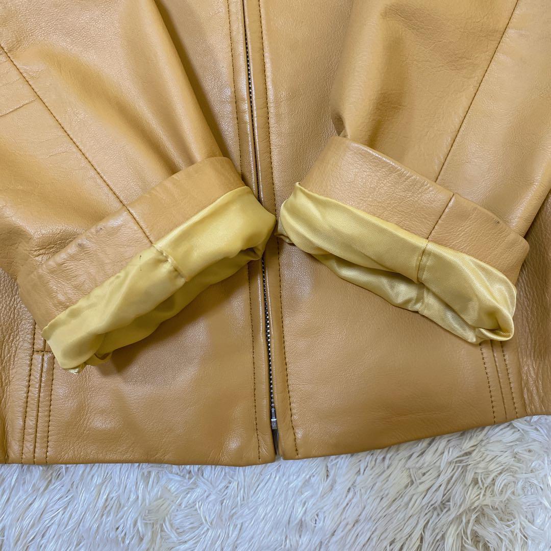 バルマン ラムレザージップアップジャケット ブルゾン L相当